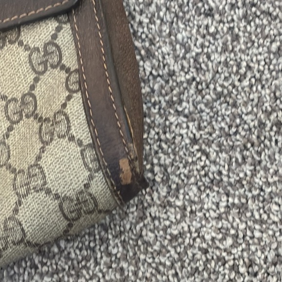 Gucci Vintage Nylon Monogram Logo Envelope Clutch - Picture 2 of 12